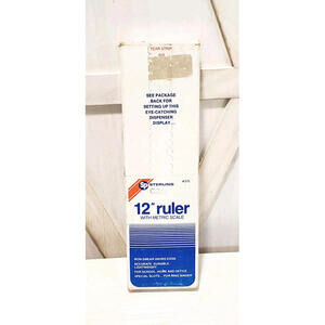 Vintage Sterling 12in Plastic Rulers 2 Dozen USA Perfect Rare NEW #515